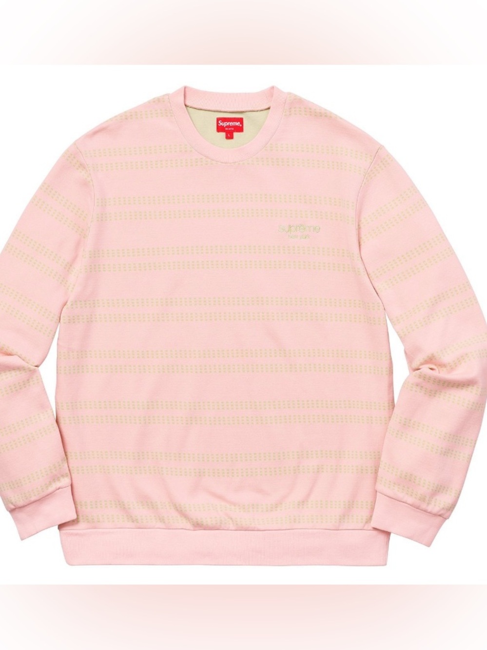 Supreme Dash Stripe Crewneck Unisex